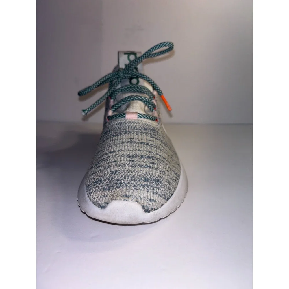Adidas Kaptir X Running Shoes Womens 10 Gray 3-Stripes Upper Knit Lace Up EG2641